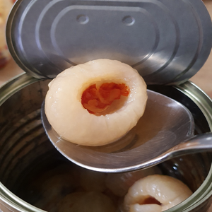 Litchis en conserve de qualité supérieure / 100 % fruits purs, étiquette claire, à base de plantes / Mme Jessi - Product Image 3