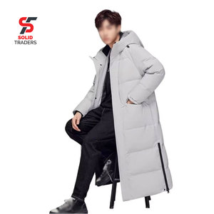 Parka Solid Trader Deluxe, nouveau style, chaud et confortable, avec capuche, doublure douce au toucher, matériau de qualité supérieure, long manteau matelassé. - Product Image 1