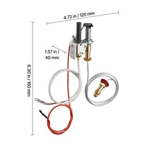 Kit de Ensamblaje de Piloto de Gas OE 446 512A HSRV, Encendido de Gas Natural de Repuesto para Chimeneas, Piezas Premium para Chimeneas - Product Image 4