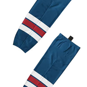 Chaussettes de hockey sur glace personnalisées pour jeunes, 100 % polyester, tricot performance, durables pour l'équipe, entraînement et match, vente en gros - Product Image 6