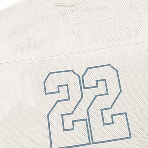 Camiseta Corta de Malla con Logotipo Personalizado para Hombre y Mujer, Estilo Retro de Fútbol Americano, Holgada, de Poliéster, para Verano, Ropa Urbana - Product Image 4