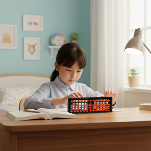 Ábaco de Plástico Educativo Ligero de 13 Varillas, Color Marrón, Herramienta de Conteo Matemático para Niños, Estudiantes, Aula Escolar, Ayuda para el Aprendizaje - Product Image 5