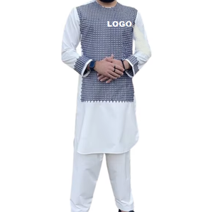 Nouveau style 2026 : Shalwar Kameez afghan pour homme – Qualité supérieure, sur mesure, prix abordable – Shalwar Kameez afghan fantaisie pour homme en promotion - Product Image 2