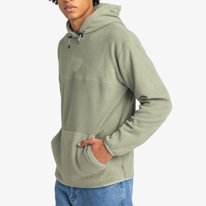 Mens Plush Fleece Hoodie Warm Winter Pullover Casual Leisure Outdoor Gym Street Style Custom Garment Manufacturer Wholesale - Product Image 2