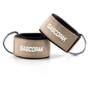 Sangle de poignet et de cheville réglable pour musculation et entraînement de force, avec logo personnalisé, rembourrée en néoprène et anneau en D, pour machine à câble - Product Image 1