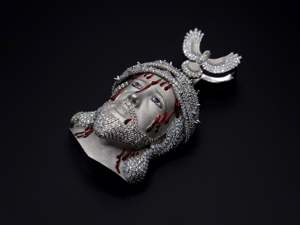 Custom Bleeding Jesus <b>Pendant</b> Flying Bird Bail Iced Out 9CT VVS Lab Grown Diamond 925 Silver 10K <b>Gold</b> Hip Hop Religious Charm - Product Image 2