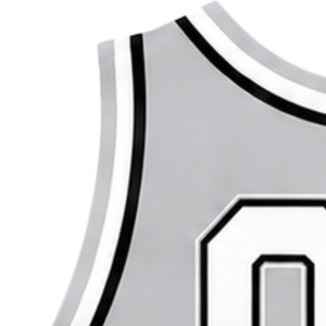 Haut court sans manches gris clair, blanc et noir pour femme, col en V, pour cheerleading, performance athlétique, uniforme d'équipe, compétition sportive - Product Image 5