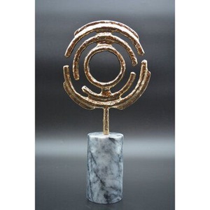 Sculpture Abstraite Présidentielle en Laiton et Aluminium, Art Décoratif en Métal, Statue, Figurine d'Art Métallique pour Hôtel, Décoration de Table Domestique - Product Image 2