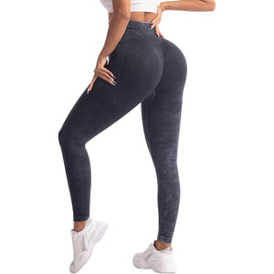 Leggings de Yoga Personalizados para Mujer, Cintura Alta, Tie Dye, Sin Costuras, Pantalones Deportivos para Gimnasio y Entrenamiento - Product Image 2