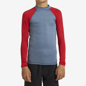 Customized <b>Rash</b> Guard Swim <b>Vest</b> for <b>Kids</b> Boys Girls-Eco-Friendly 195gsm Fabric Full Sleeve Breathable Anti-UV Wholesale - Product Image 1