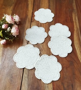 Sous-verres perlés artistiques pour la décoration intérieure, projets de mini-broderies de perles DIY, artisanat pour la table ou les cadeaux par whimsy art craft - Product Image 1