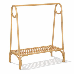 Rattan Drying Clothes Rack Cloth Stands and <b>Shoe</b> Shelf Racks Cheapest Price Large Quantity OEM Accepted - Product Image 3