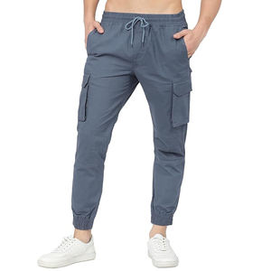 Pantalones Jogger con Logotipo Bordado para Hombre, Pantalones Deportivos Casuales, Corte Ajustado, Puños Elásticos, Detalle de Marca - Product Image 1