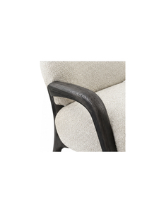 Fauteuil moderne de style mid-century avec revêtement en tissu, structure en bois, assise moelleuse pour salon, mobilier de maison, écologique - Product Image 6