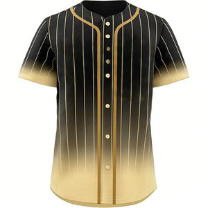 Wholesale Custom V-Neck Unisex Baseball Softball Jersey Breathable 100% <b>Polyester</b> Hot Selling Embroidered <b>Shirts</b> Baseball Jersey - Product Image 3