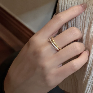 Anillo Básico Esmerilado de Plata de Ley S925, Diseño Coreano de Nicho, Anillo Individual Original Dongdaemun - Product Image 5