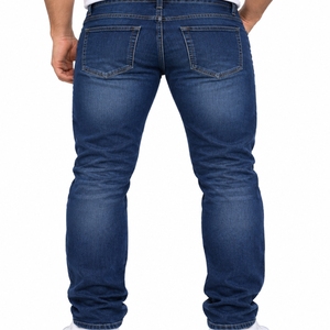 Jeans de Mezclilla Elásticos para Hombre, Corte Moderno, Bolsillos Clásicos, Costuras Resistentes, Estilo Casual de Otoño - Product Image 2