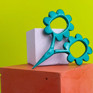 Ciseaux à broder de qualité supérieure avec fleurs jaunes brodées, en acier inoxydable, à pointe fine, pour la couture - Product Image 2