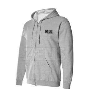 Sweat-shirts à fermeture éclair durables pour hommes en tissu mélangé de coton pour un confort quotidien en extérieur - Product Image 2
