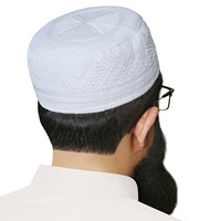 Topi Kufi Kasual Bugis Premium Poly Cotton yang Bernapas untuk Pria, Topi Islami, Tersedia Grosir dan Pasokan dalam Jumlah Besar