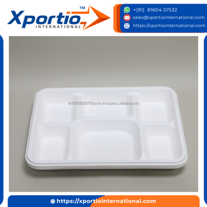 Assiettes carrées jetables en bagasse de 9 et 10 pouces, vaisselle en bagasse certifiée qualité pour aliments chauds et froids, et articles gras - Product Image 4