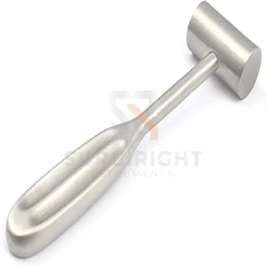 Maillet chirurgical manuel en acier inoxydable de classe II certifié CE, qualité supérieure, 17 cm, pour usage hospitalier, par Blush Surgical - Product Image 2