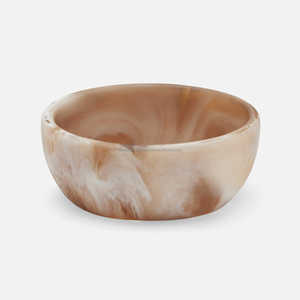 "Bol artisanal en résine époxy Pièce d'art décoratif unique pour bureau à domicile ou cadeau Bol en acrylique de conception inspirée de l'océan - Product Image 1