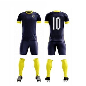 Wholesale High Quality Soccer Uniform Set 100% Polyester Fabric Sublimated Soccer Jersey Custom Design Football Jersey Kits - Product Image 4