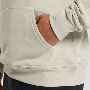 Sudadera con Capucha de Algodón Personalizada para Hombre, Estilo Urbano, Color Caqui Oliva, Fabricante OEM, Fábrica de Sialkot, Sudadera Informal Holgada con Capucha - Product Image 5