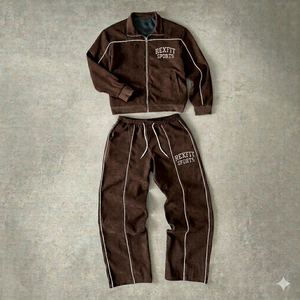 Ensemble de survêtement Rexfit Sports Factory personnalisé en nylon coupe-vent et pantalon de survêtement, vente en gros - Product Image 6