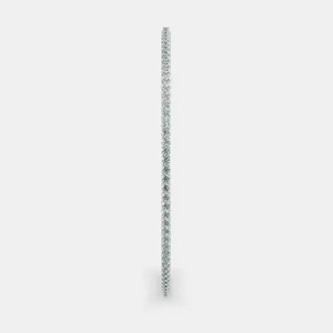 Pulsera de tenis chapada en oro blanco de 18 quilates con moissanita VVS de corte brillante redondo, joyería fina de plata de ley 925 - Product Image 3