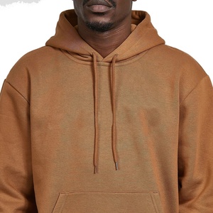 High Quality Cotton Thick Heavy <b>Pullover</b> Hoodie Custom Drop Shoulder <b>Men</b> Oversized Hoodie - Product Image 6