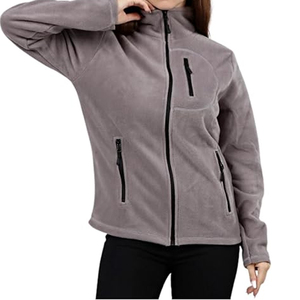 Chaqueta de Forro Polar para Mujer, Suave, Térmica, Transpirable, con Forro de Nailon, Cierre Frontal con Cremallera, Capucha, Cálida y Cómoda para Invierno - Product Image 3