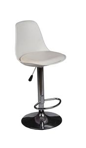 Iron Pipe Bar Chair Nickel Plating Industrial Bar <b>Stool</b> Commercial Use No Armrest No Assembly Required Durable Frame Modern PU - Product Image 2