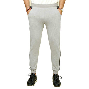 Pantalon de jogging pour homme en tissu polaire tricoté en toile décontractée de bonne qualité, longueur cheville, avec coutures renforcées, respirant et écologique - Product Image 1