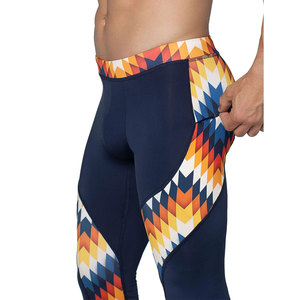 Men's Gym Compression Leggings Four Way Stretch Quick Dry Workout Training Running Fitness Sports Performance Base Layer - Product Image 2