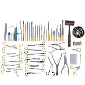 Ensemble d'instruments ORL réutilisables en acier inoxydable pour applications chirurgicales de l'oreille, du nez et de la gorge - Product Image 1