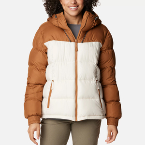Chaqueta Acolchada de Burbujas para Mujer, Abrigo Grueso y Cálido con Capucha para Invierno, Impermeable, Resistente al Viento, para Exteriores, con Logotipo Personalizado - Product Image 1