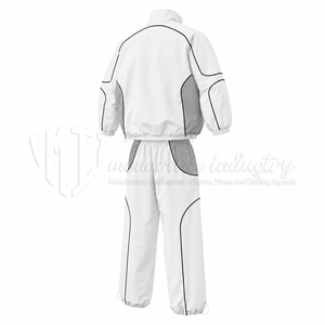 Conjunto Deportivo Ligero de Nailon para Hombre, Chaqueta Cortavientos con Cierre Completo y Pantalones Holgados - Product Image 5