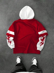 Sudadera con capucha unisex para hombre y mujer, estilo oversized, informal, para uso diario, de forro polar, cálida, para invierno, a la moda. - Product Image 2