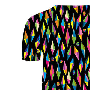 T-shirts pour hommes en toile 100% coton, imprimés par transfert thermique, col rond, manches régulières, avec logo personnalisé sur le devant, coupe régulière, respirants - Product Image 4