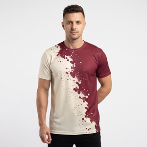 Vente en gros de maillots de sport personnalisés pour hommes, t-shirts en sublimation, coton et polyester, deux tons, vêtements d'entraînement sportif pour la salle de sport, la remise en forme et les activités sportives - Product Image 5