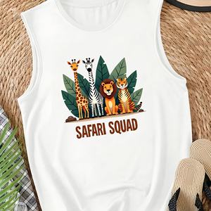 เสื้อกั๊กลำลองสำหรับผู้หญิงสัตว์ซาฟารีเนื้อยีราฟ - Product Image 3