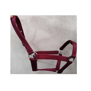 Cabestro de cuerda de nailon de diseñador de cuero mecanizado a mano para entrenamiento de caballos ecuestres y plomo a precio barato - Product Image 3