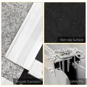 Rampa Portatile Pieghevole in Alluminio da 4 Piedi per Mobilità, con Maniglia per il Trasporto, per Scooter e Dispositivi Ausiliari - Product Image 5