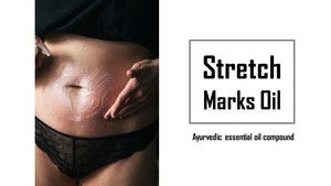 Eliminación de estrías, ingredientes puros, loción para el cuidado del cuerpo para mamá y mujer, aceite iluminador, hidratante, reafirmante, Ayurvédico - Product Image 3