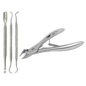 Kit de manucure/pédicure professionnel 4 pièces en acier inoxydable de luxe, lames durables pour ongles épais et incarnés, adapté aux enfants - Product Image 1