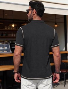 เสื้อโปโลผ้าฝ้ายปักลายตราสัญลักษณ์รอยัล เครสต์ รุ่นพรีสทีจ คุณภาพพรีเมียม คอปกคลาสสิก - Product Image 3