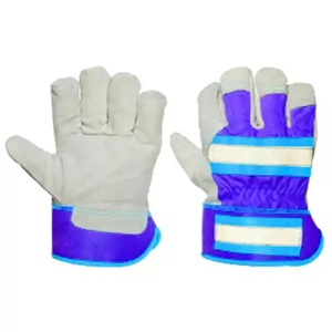 Gants de sécurité en cuir de vachette pleine fleur haute performance, très demandés pour les applications industrielles de protection des mains - Product Image 1