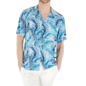 Chemises décontractées légères de haute qualité à imprimé hawaïen, en tissu tricoté respirant, style plage estival, coupe décontractée - Product Image 1